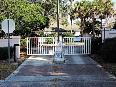 Where in The Villages is this gate located?
