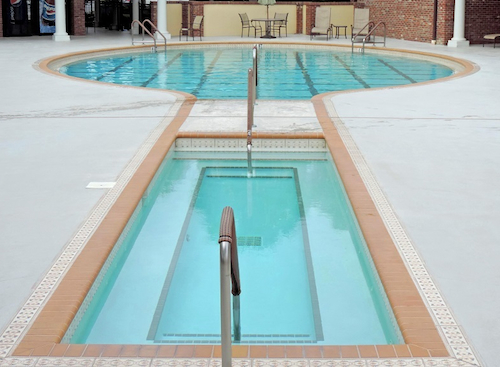 Where in The Villages is this tennis racket pool located? Click here and comment to guess.