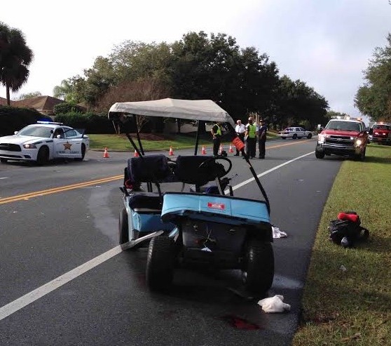 Golf cart driver dies after colliding with mini-van on Morse Boulevard