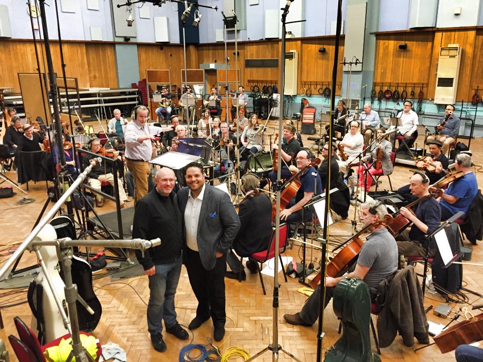 Fernando recording  latest album at the Beatles Abbey Road Studios