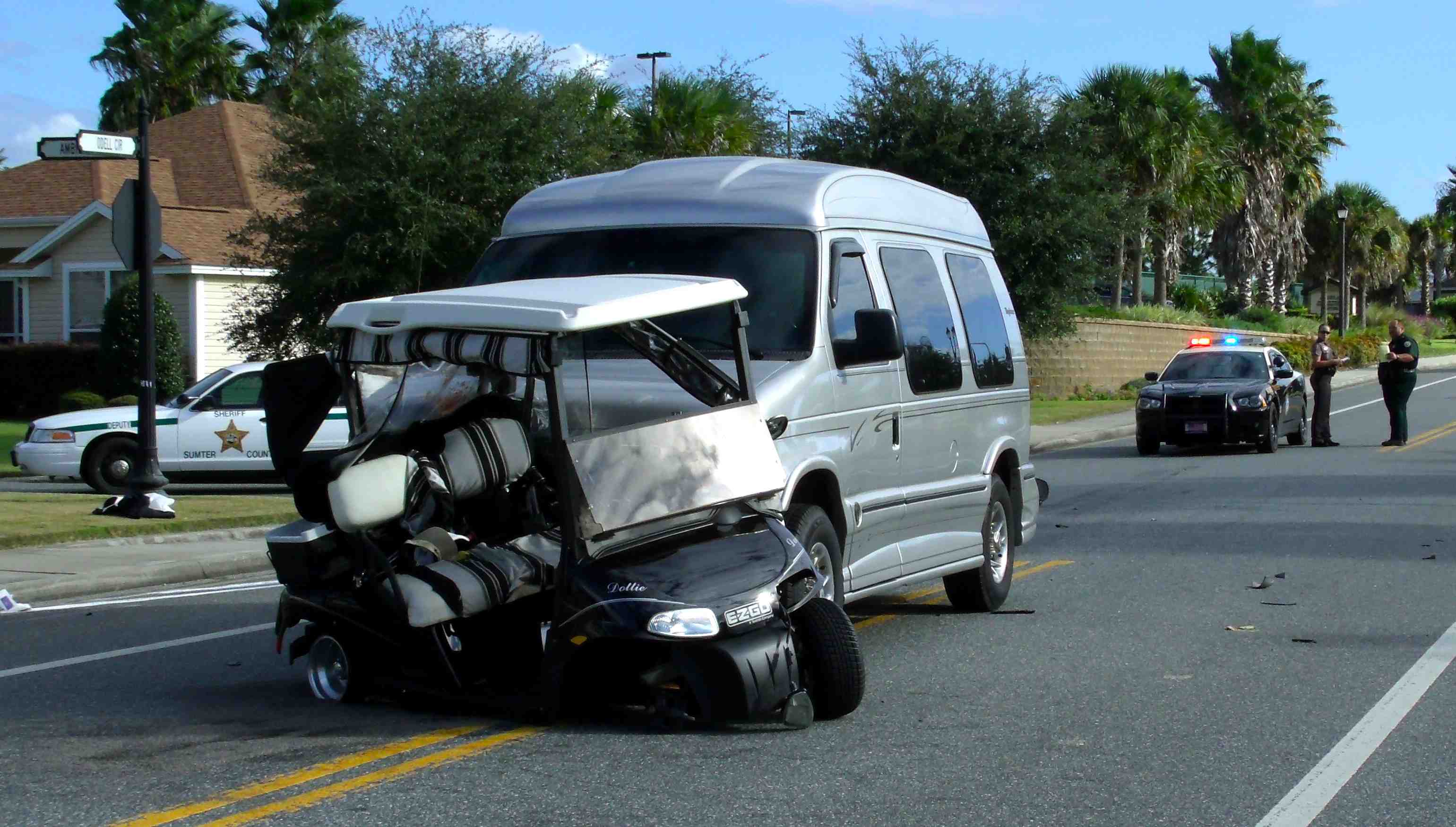 Villager dies of injuries suffered in golf cart accident