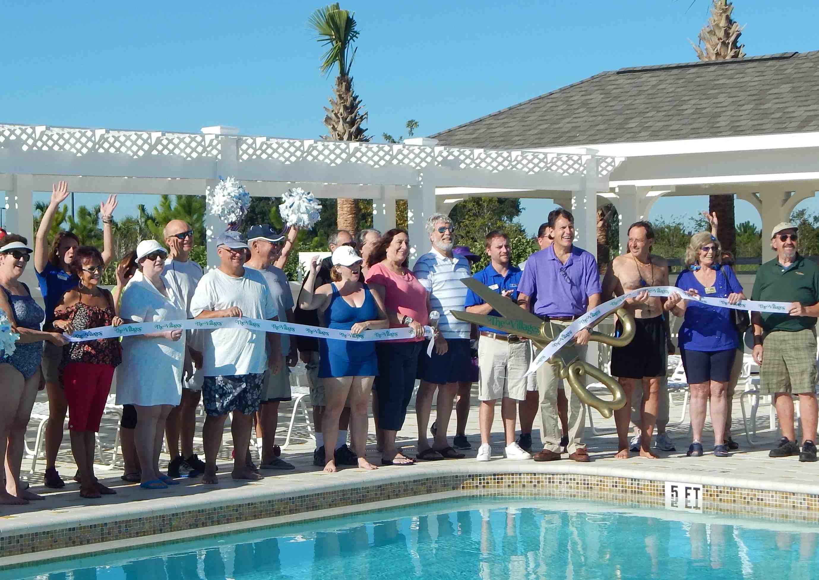 Ribbon cut in Osceola Hills, marking opening of Villages’ 78th swimming pool