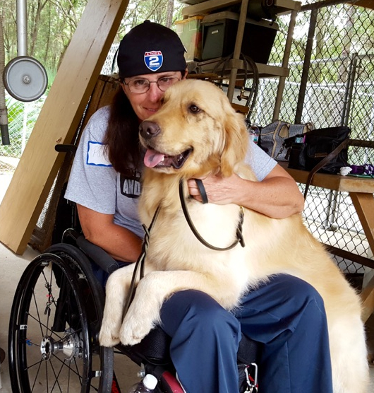 Quadriplegic veteran bonding with service dog thanks to generosity of Villagers