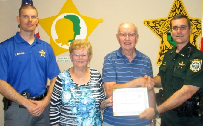 Village of Winifred couple honored for help in nabbing burglary suspects