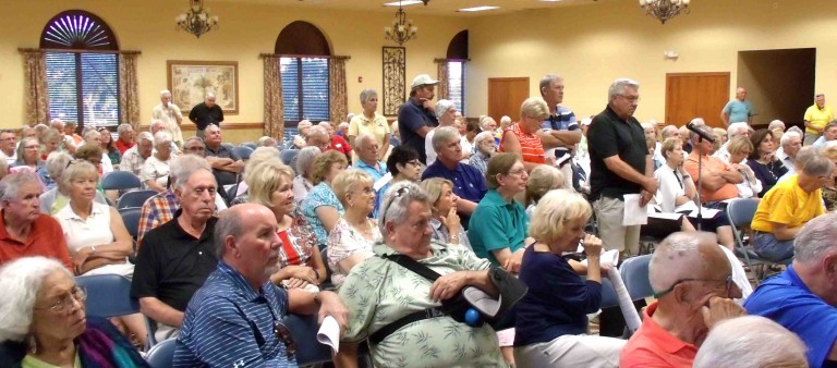 Big crowd at CDD 1 town hall meeting demands answers about invasive species