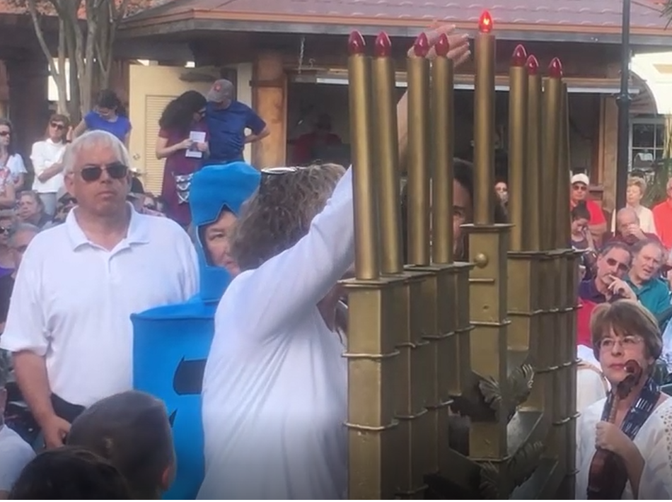 Menorah Lighting at Spanish Springs in The Villages