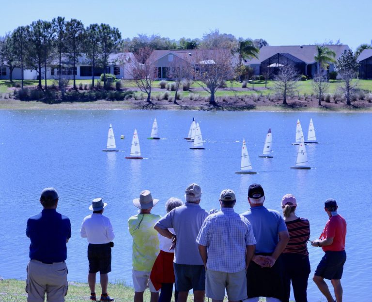 Ashland Pond plays host to competition of radio-controlled model sailboats