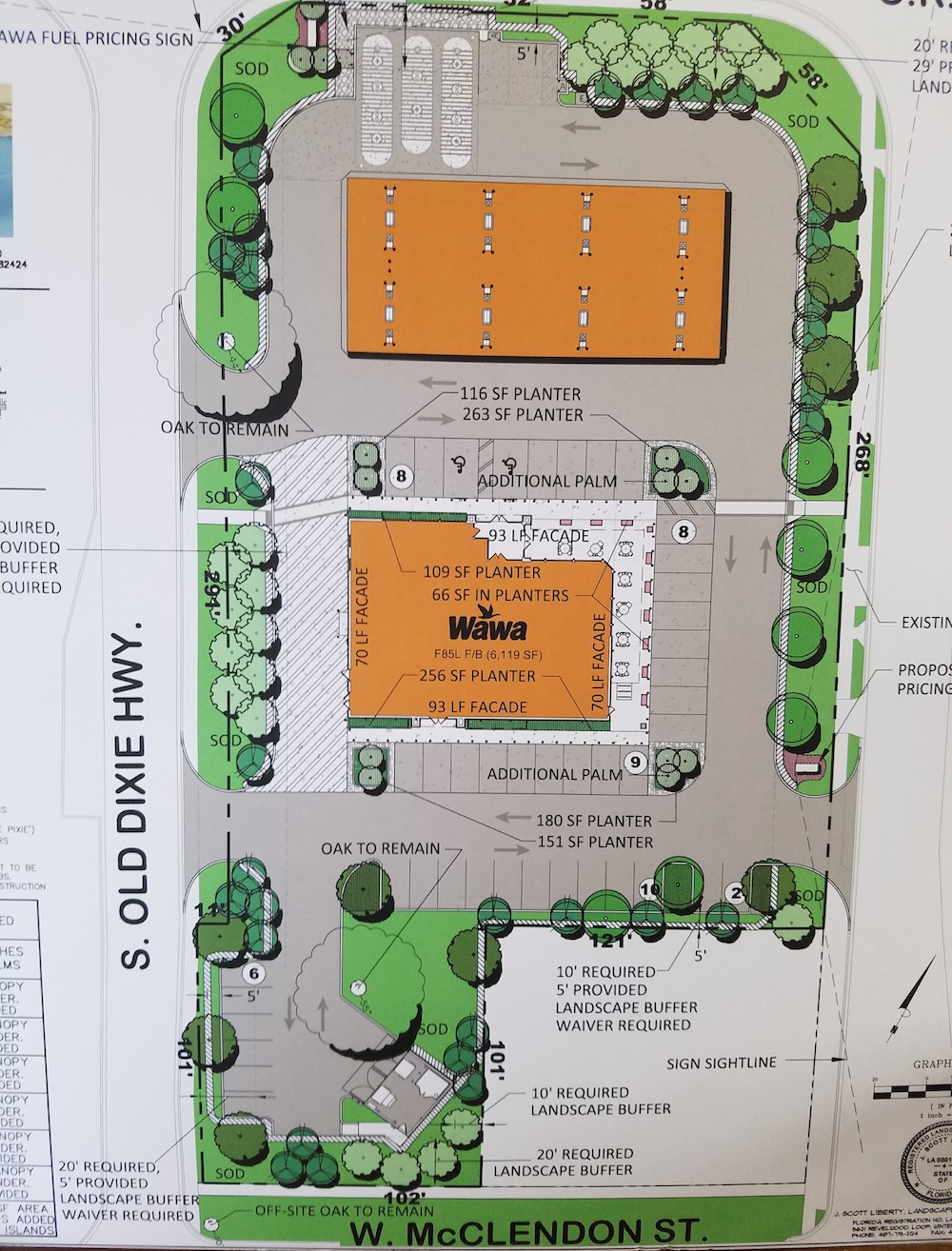Wawa site plan at CR 466 and US 27