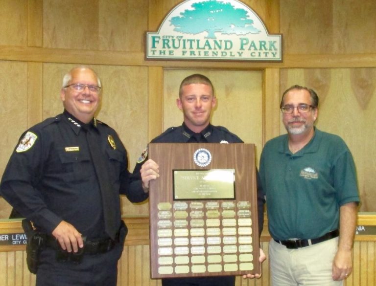 Fruitland Park police officer named Lake County Officer of the Year