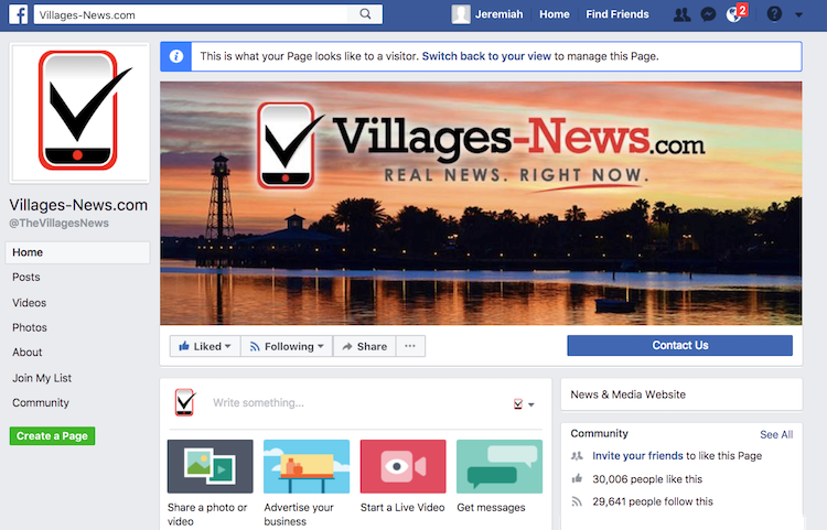 Villages-News.com Facebook Page