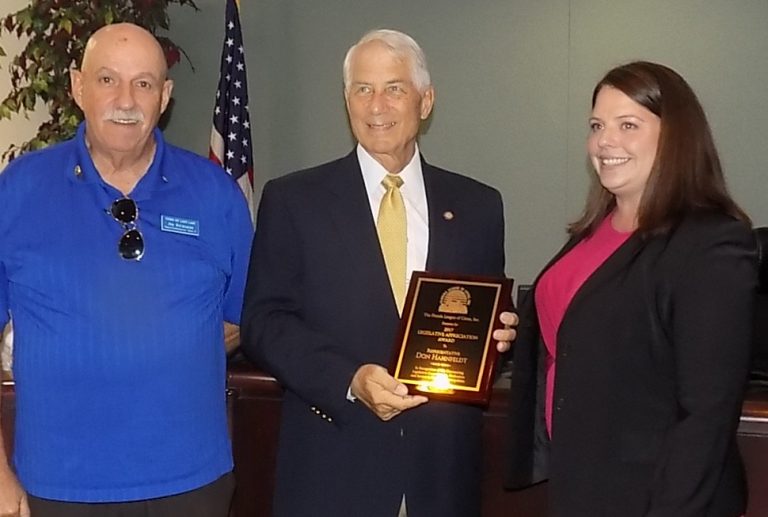 Rep. Hahnfeldt honored by Florida League of Cities