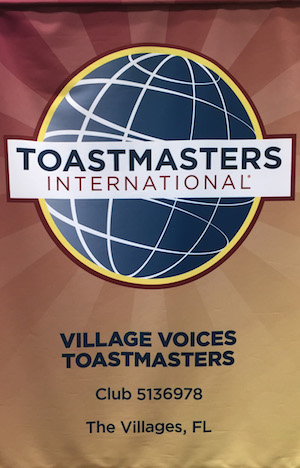 Village Voices Toastmasters Club weekly meeting