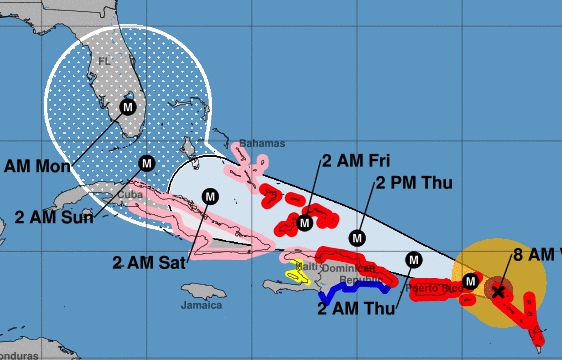 Florida in Bullseye as Category 5 hurricane barrels our way