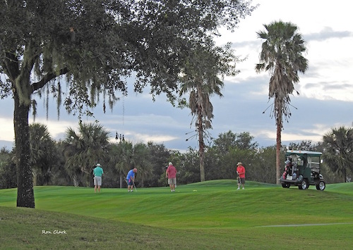First group on Truman Executive Golf Course since Hurricane Irma