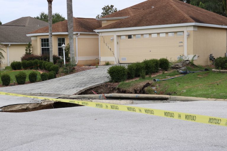 With more storms on the way, Villagers worried about even more sinkholes opening up