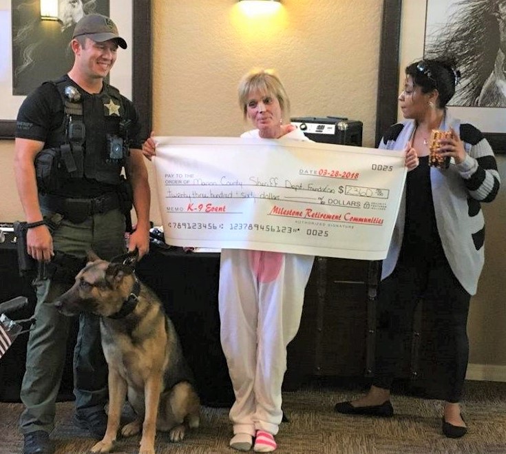 Assisted living facility raises money for Marion County Sheriff’s K-9 unit