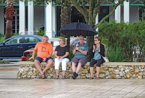 An Audience Of Four Watched The Entertainment At Sumter Landing an-audience-of-four-watched-the-entertainment-at-sumter-landing