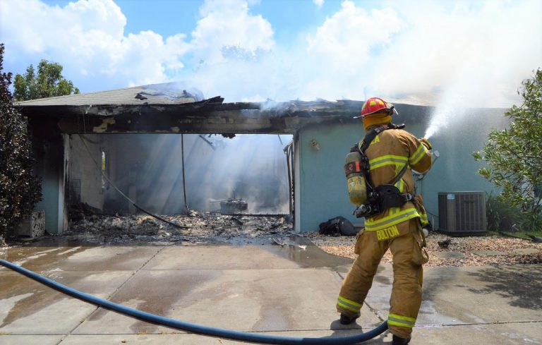 Lawn mower fire destroys large portion of Ocala house