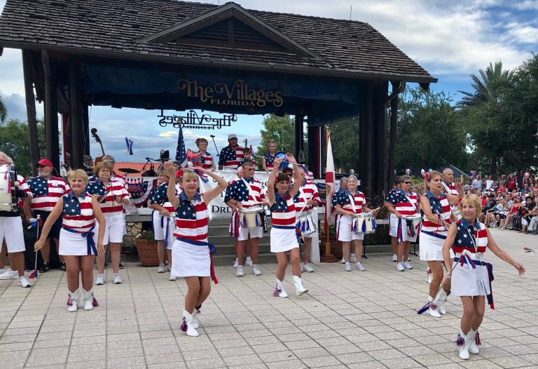 Villages Twirlers make patriotism top priority as they dazzle crowds in all three town squares