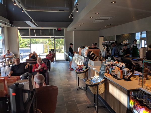 The interior was completely renovated at the Starbucks at 716 U.S. 441
