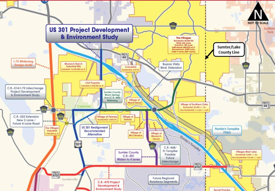 FDOT could bypass Coleman in plan to widen U.S. 301 to four lanes
