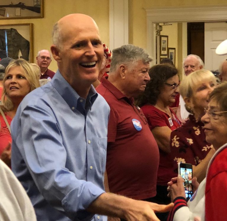 Gov. Scott makes 11th-hour Villages campaign stop to tout slate of GOP candidates