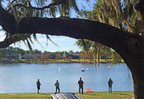 A sailing club on Ashland Pond in The Villages