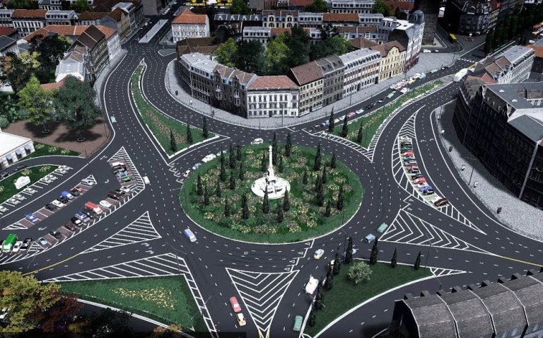 They know how to drive roundabouts in Europe