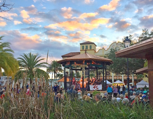 Dancing at Spanish Springs Town Square in The Villages