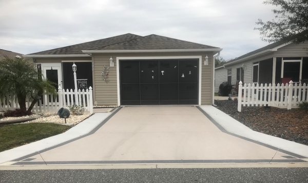 The McCabes' driveway in the Hallandale Villas
