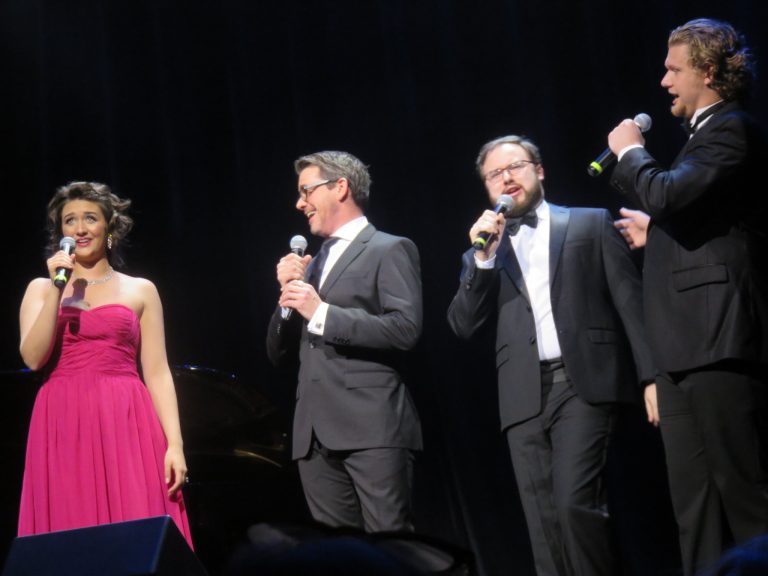 Three tenors plus one stage a tribute to Andrea Bocelli