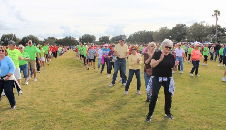 Thousands of Villagers seek line dance record in support of lymphoma research