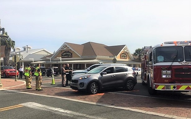 Pedestrian struck outside restaurant at Lake Sumter Landing
