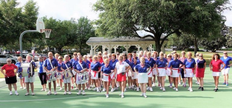 Twirlers from throughout The Villages come together to celebrate special day