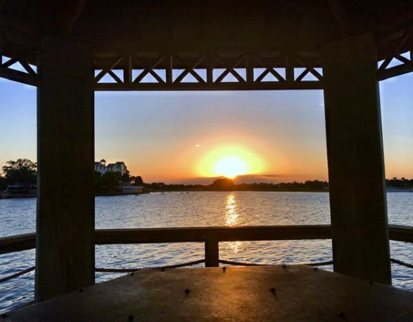 Lake Sumter Landing at sunset