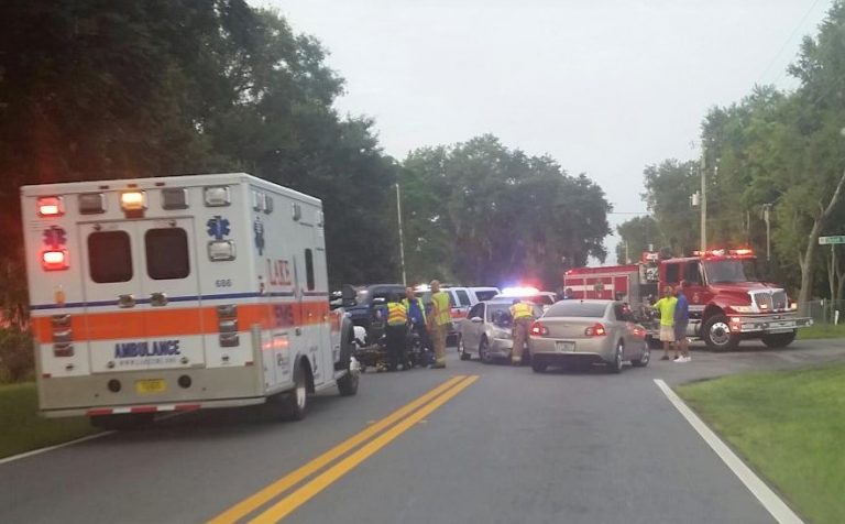 Two transported to Leesburg hospital after three-vehicle crash in Fruitland Park