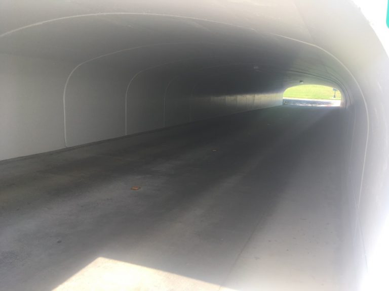 Officials pleased with test of brightening up golf cart tunnel