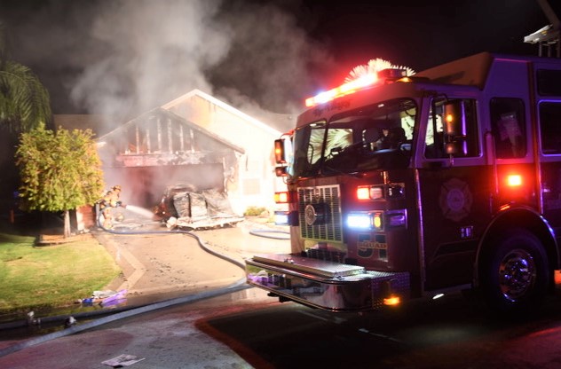 Villages firefighters battle garage fire in Village of Duval home