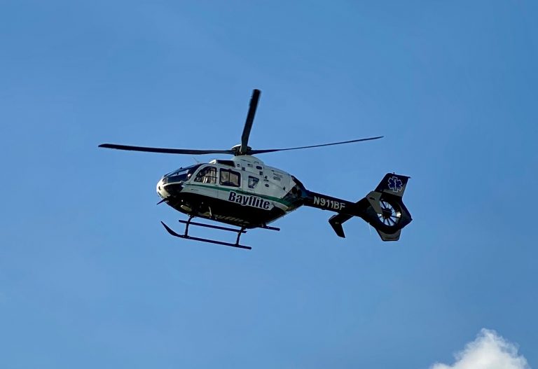 Elderly man airlifted from Colony Plaza after stepping into path of vehicle