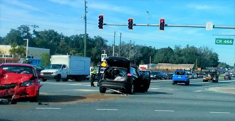 Violent two-vehicle crash at busy intersection sends five to area hospitals