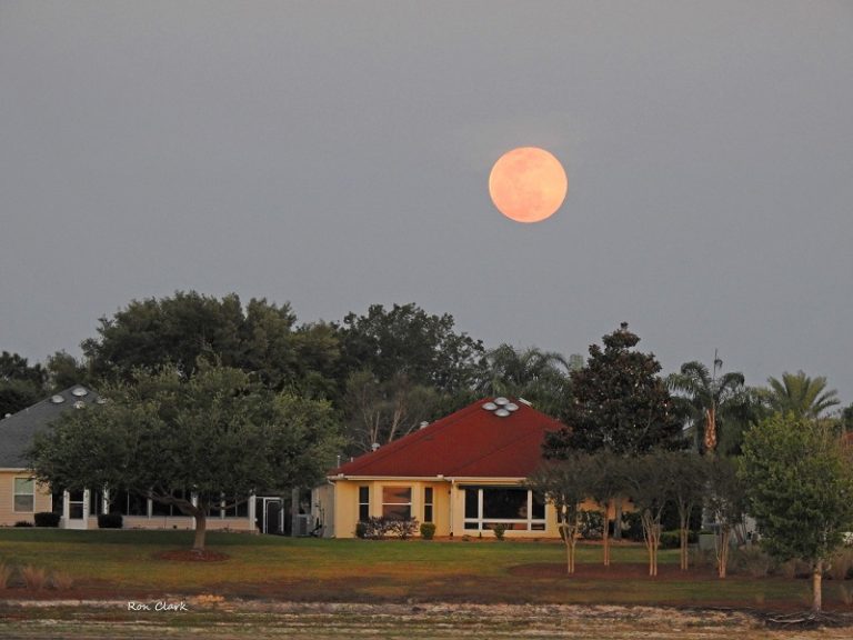 Super Pink Moon Over Ashland Pond