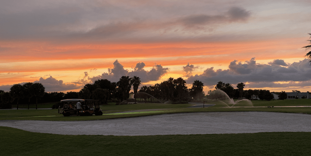Beautiful Sunset Over Turtle Mound Executive Golf Course