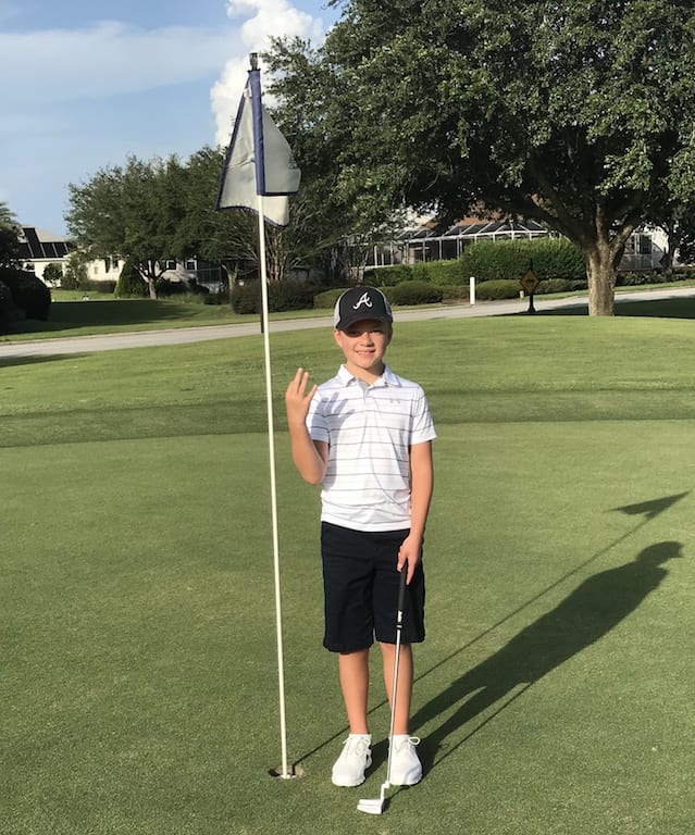 Grandson gets first-ever eagle while golfing in The Villages