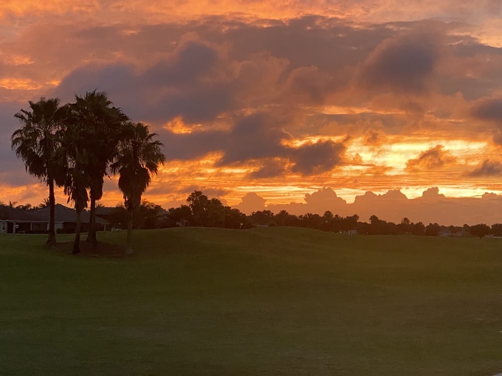 Sunset Over Yankee Clipper Executive Golf Course