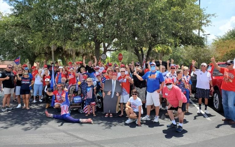 Villagers for Trump teams up with other GOP backers for festive July 4 caravan