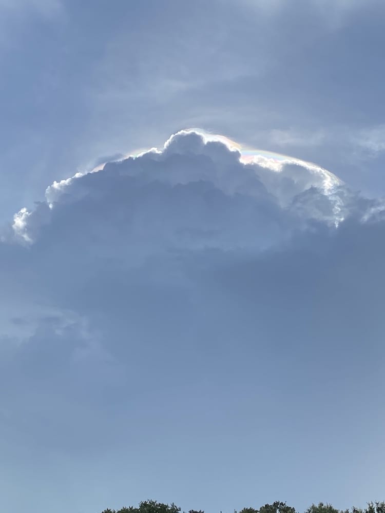 Rainbow Cloud Above The Villages Of Parkwood