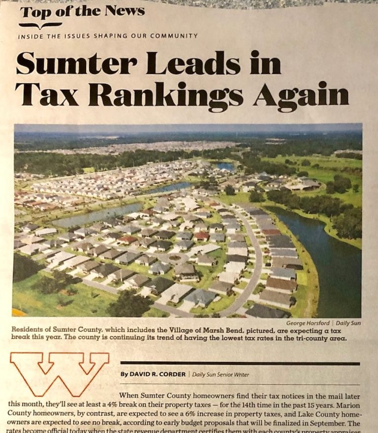 Developer’s newspaper won’t tell you truth about taxes