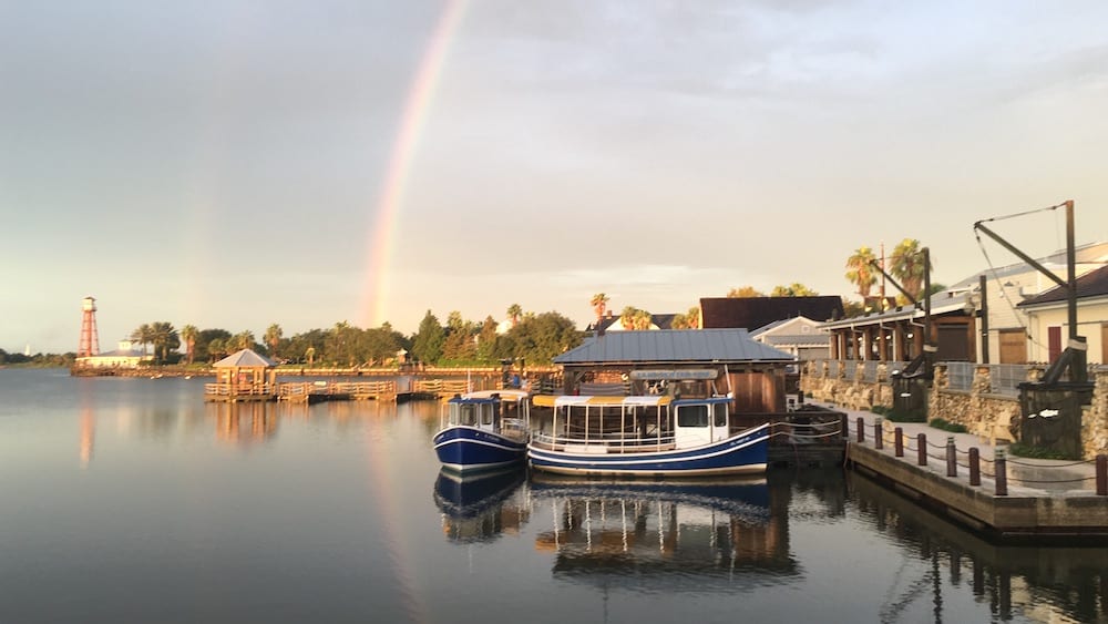 Beautiful Rainbows Over Lake Sumter Landing