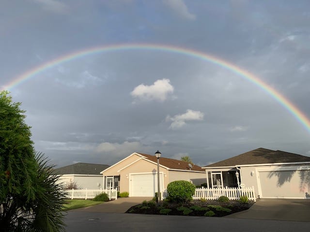 Rainbow Over Mariel Way In The Village Of Hemingway