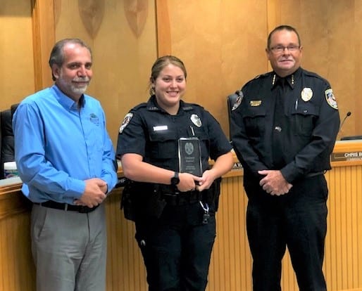 Fruitland Park Police Department selects 22-year-old rookie as officer of the year